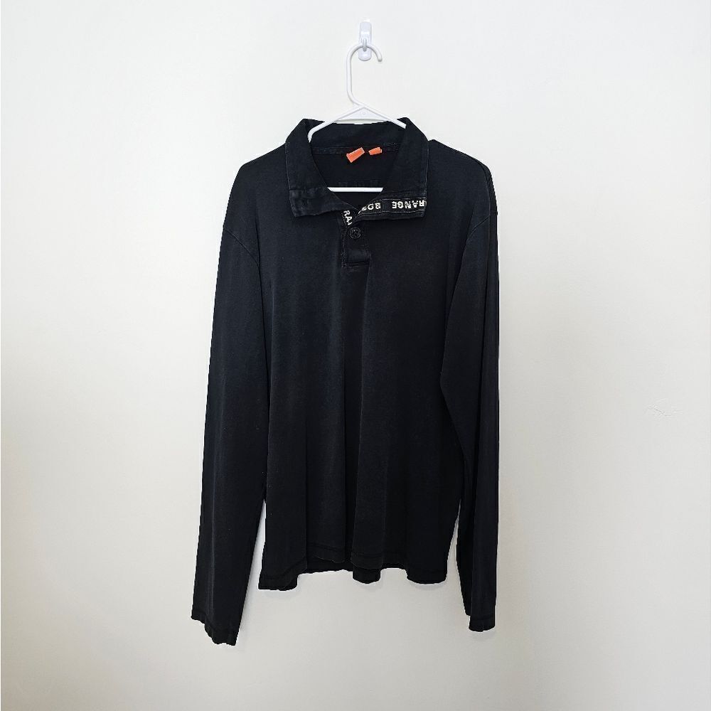 Mens Hugo Boss Long Sleeve Polo